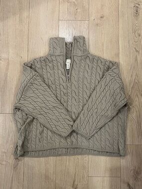 Wool-Blend Cable Knit Jumper